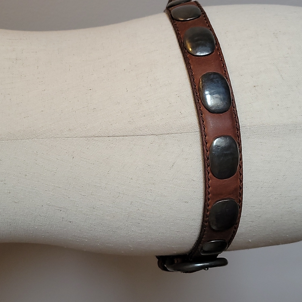 Vintage Men's Leather belt - Picture 3 of 3